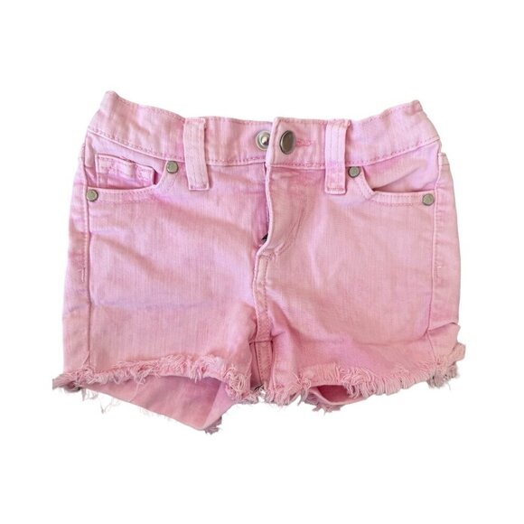 Joe’s Jeans Girls Pink Frayed Denim Shorts Size 4T - Picture 1 of 5